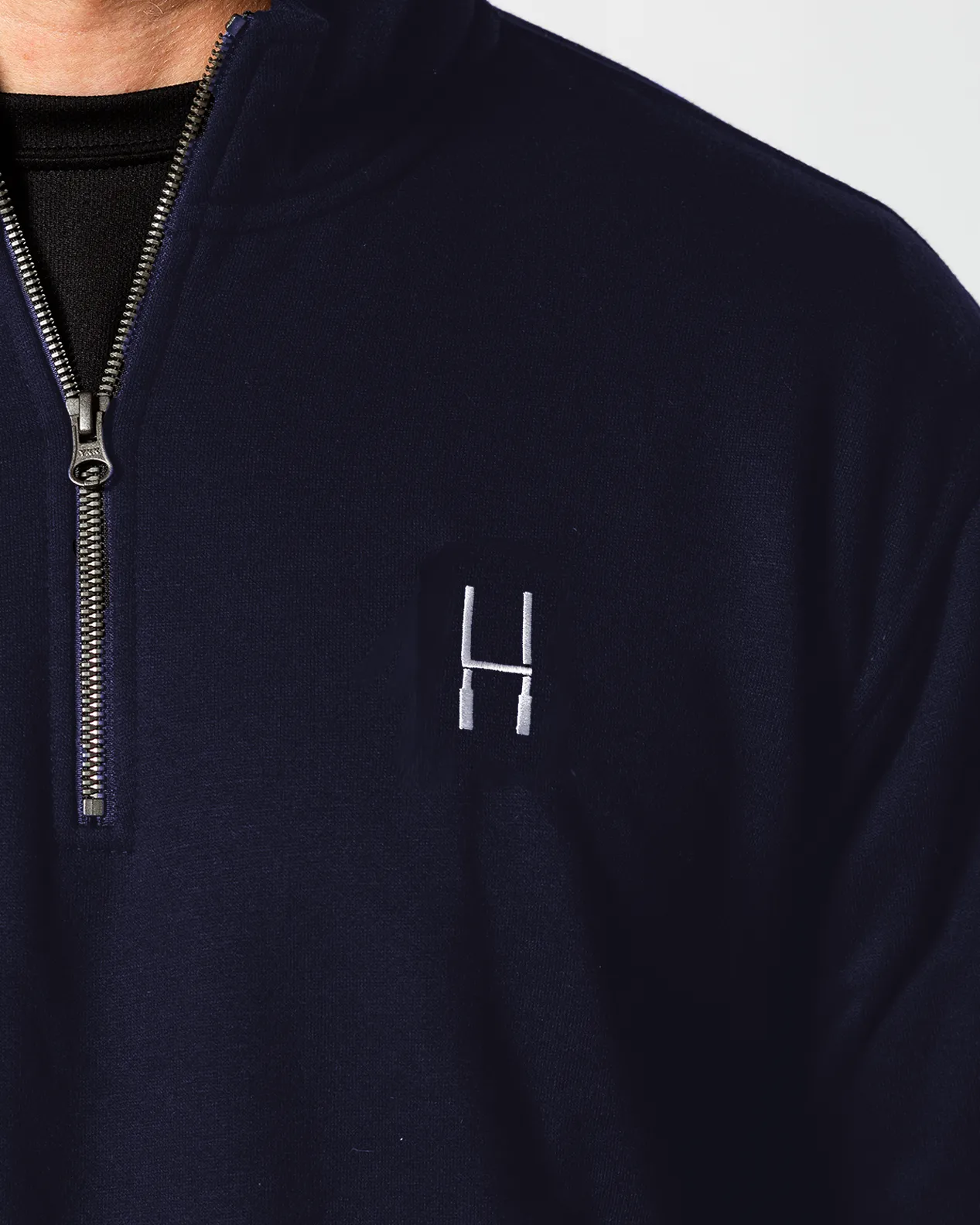 1/4 Zip Sweater - Navy