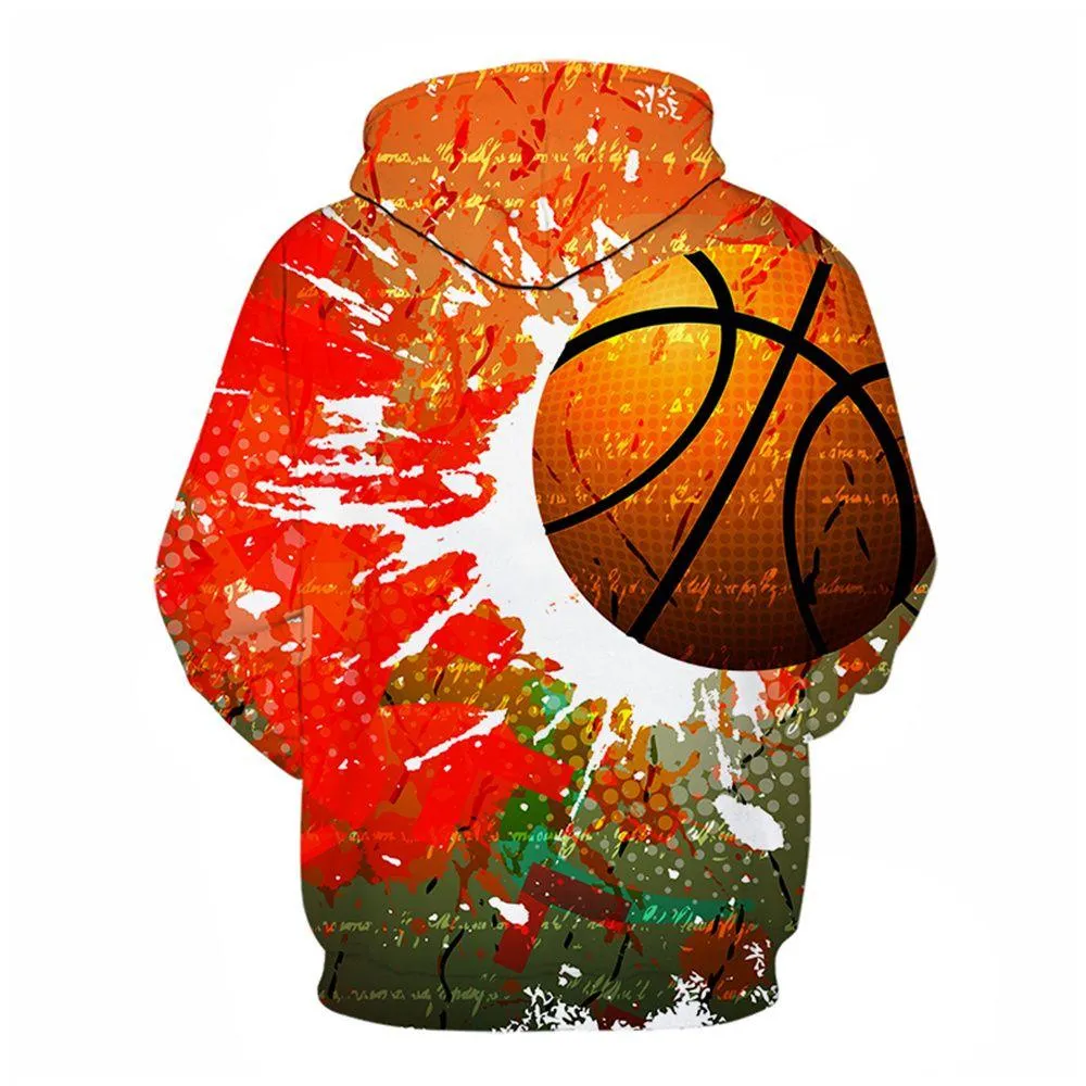 3D Graphic Printed Hoodies Basketball