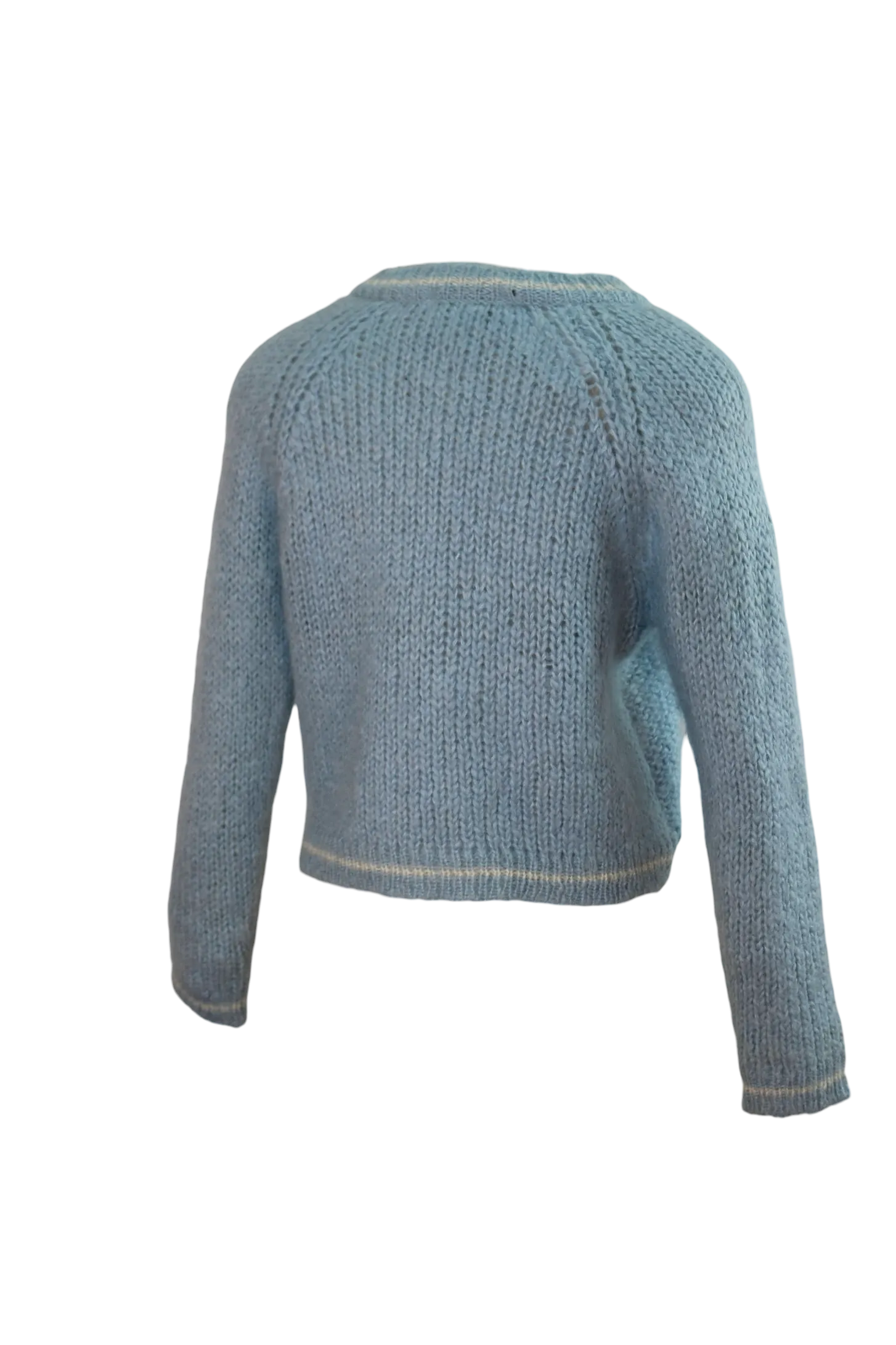 90s My Baby Blue V Neck Sweater     M