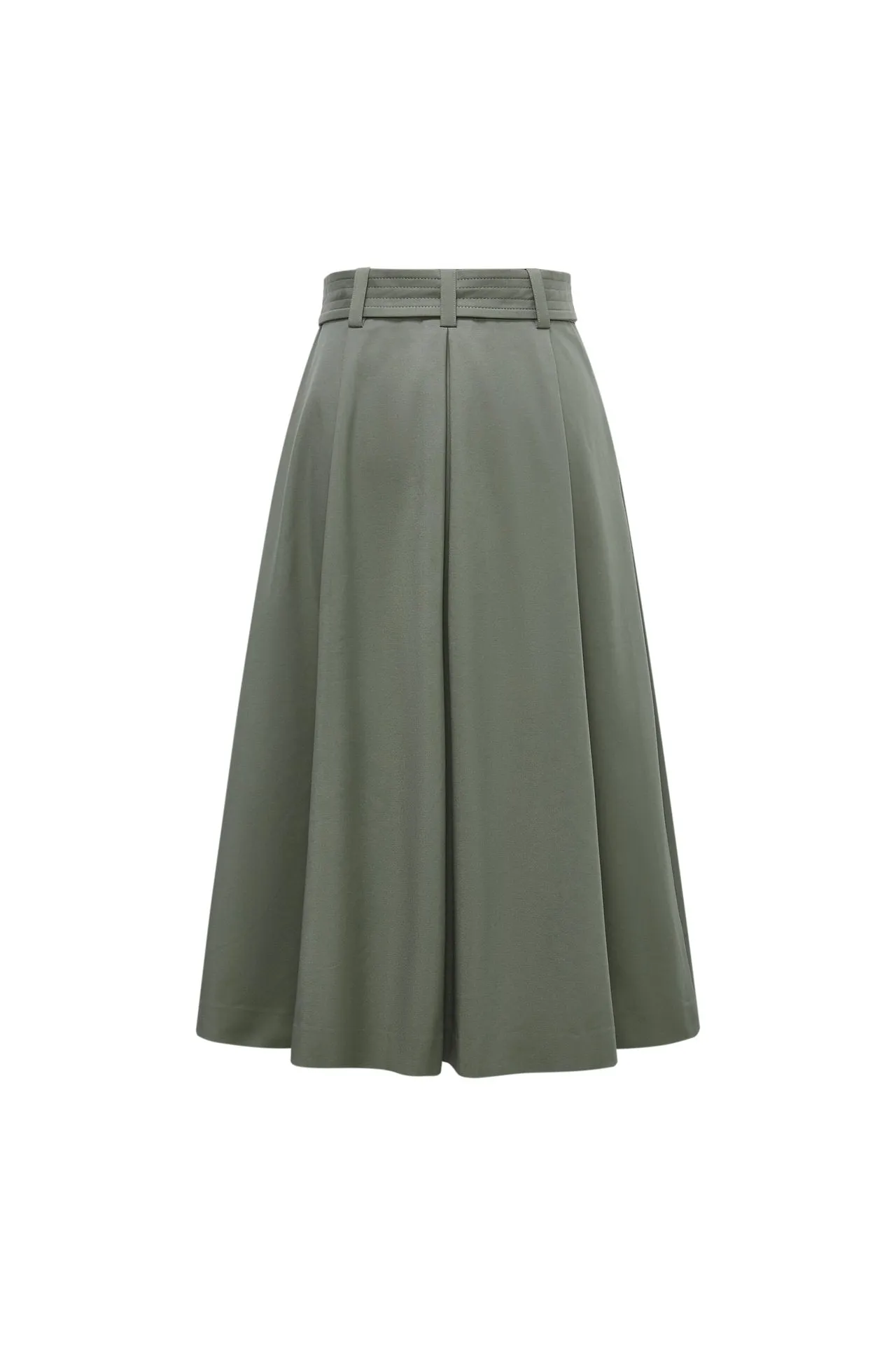 A-Line Flare Pleated Skirt