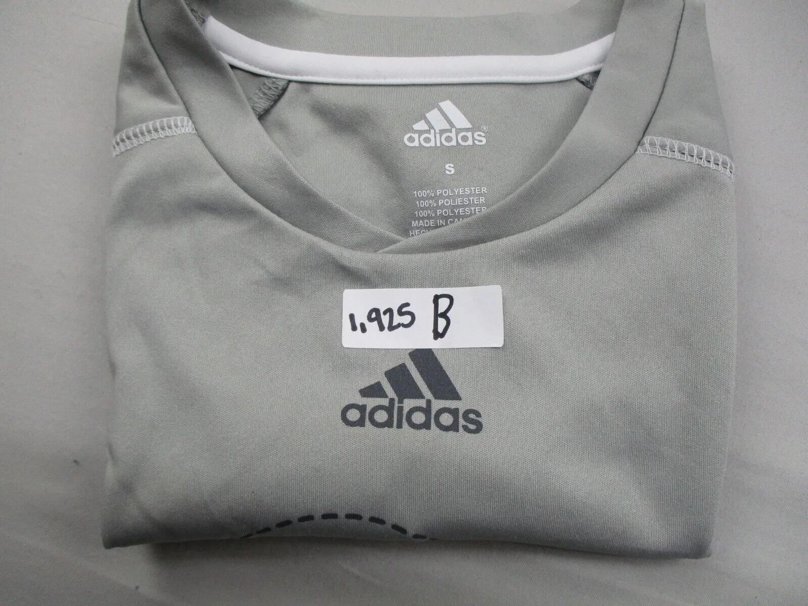 Adidas Boys Graphic T Shirt Top Shorts Sleeves Crew Neck Gray Size Small