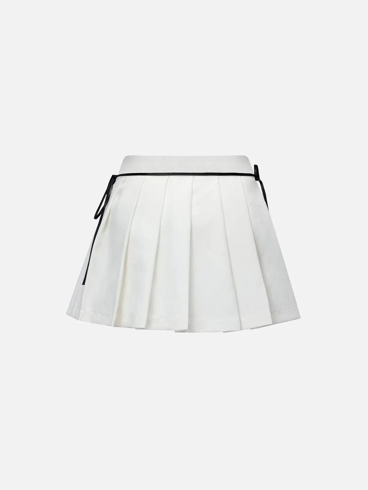 Aelfric Eden Color Blocking Drawstring Pleated Skirt