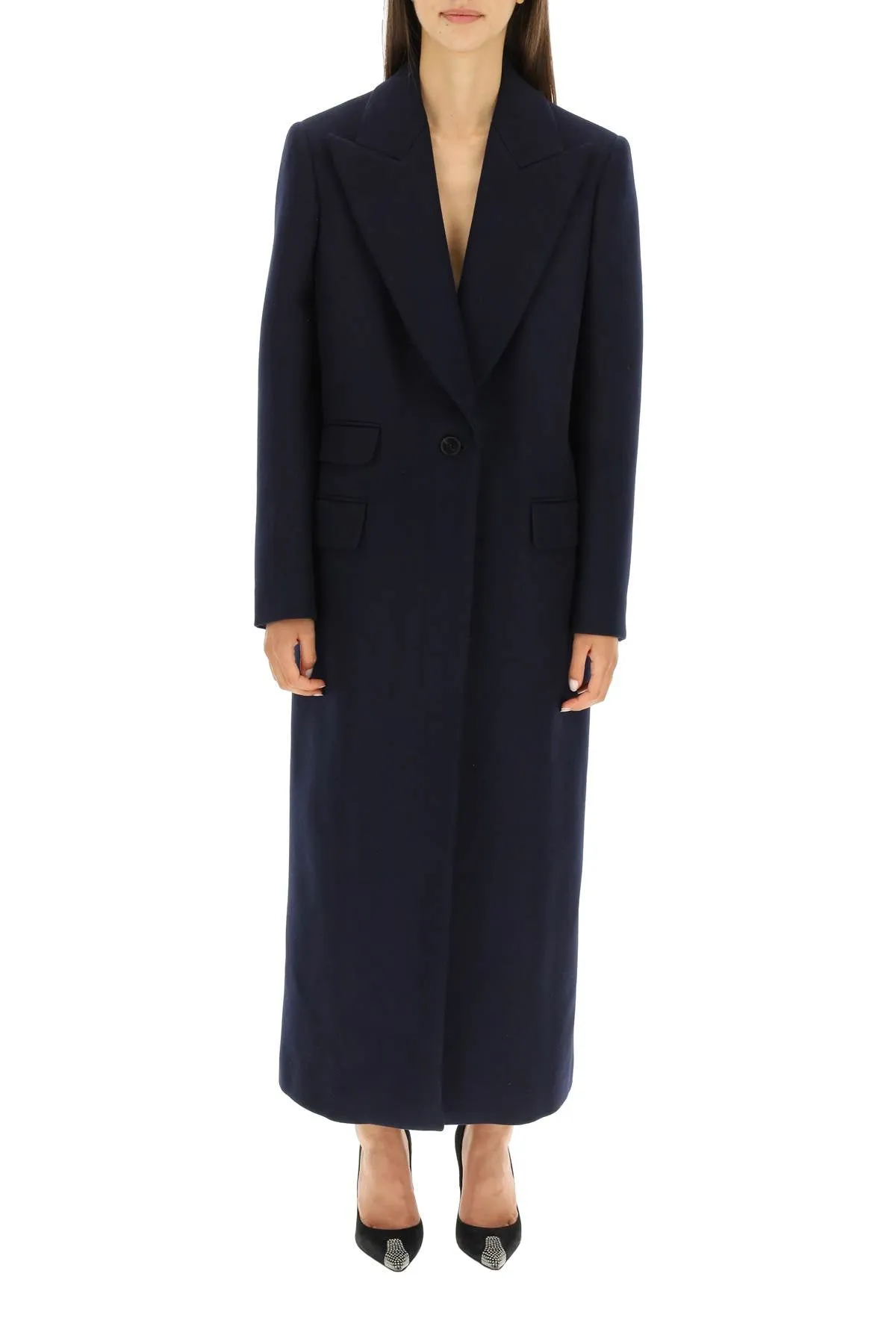 Alexander McQueen Oversized Single-Breasted Coat