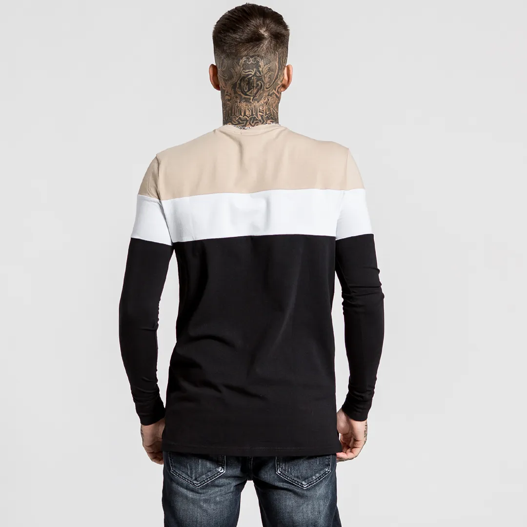 Alta Long Sleeve Tee - Black/White/Stone