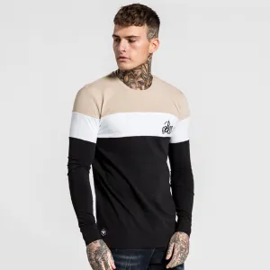 Alta Long Sleeve Tee - Black/White/Stone