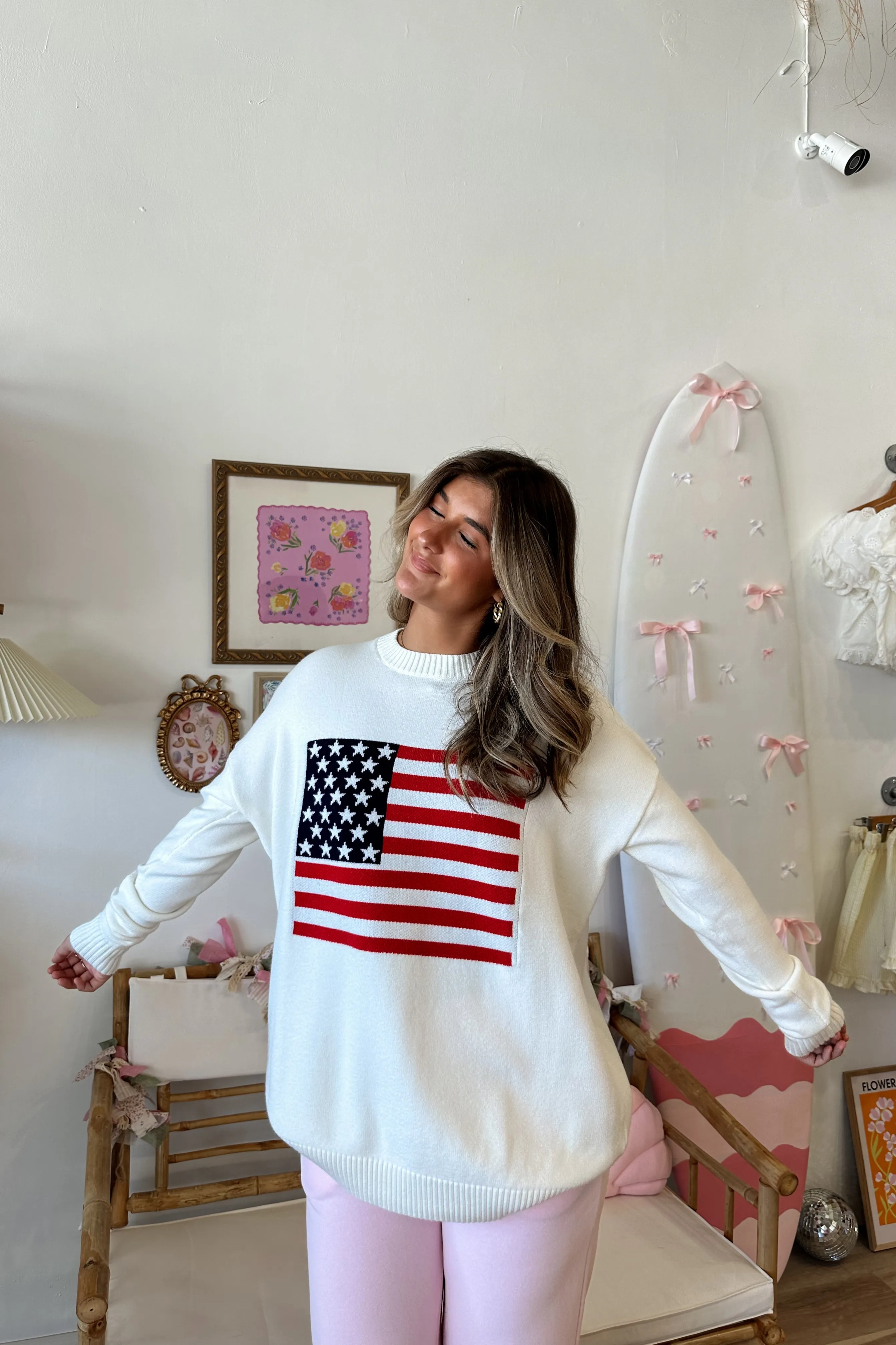 American Flag Sweater | Restocked