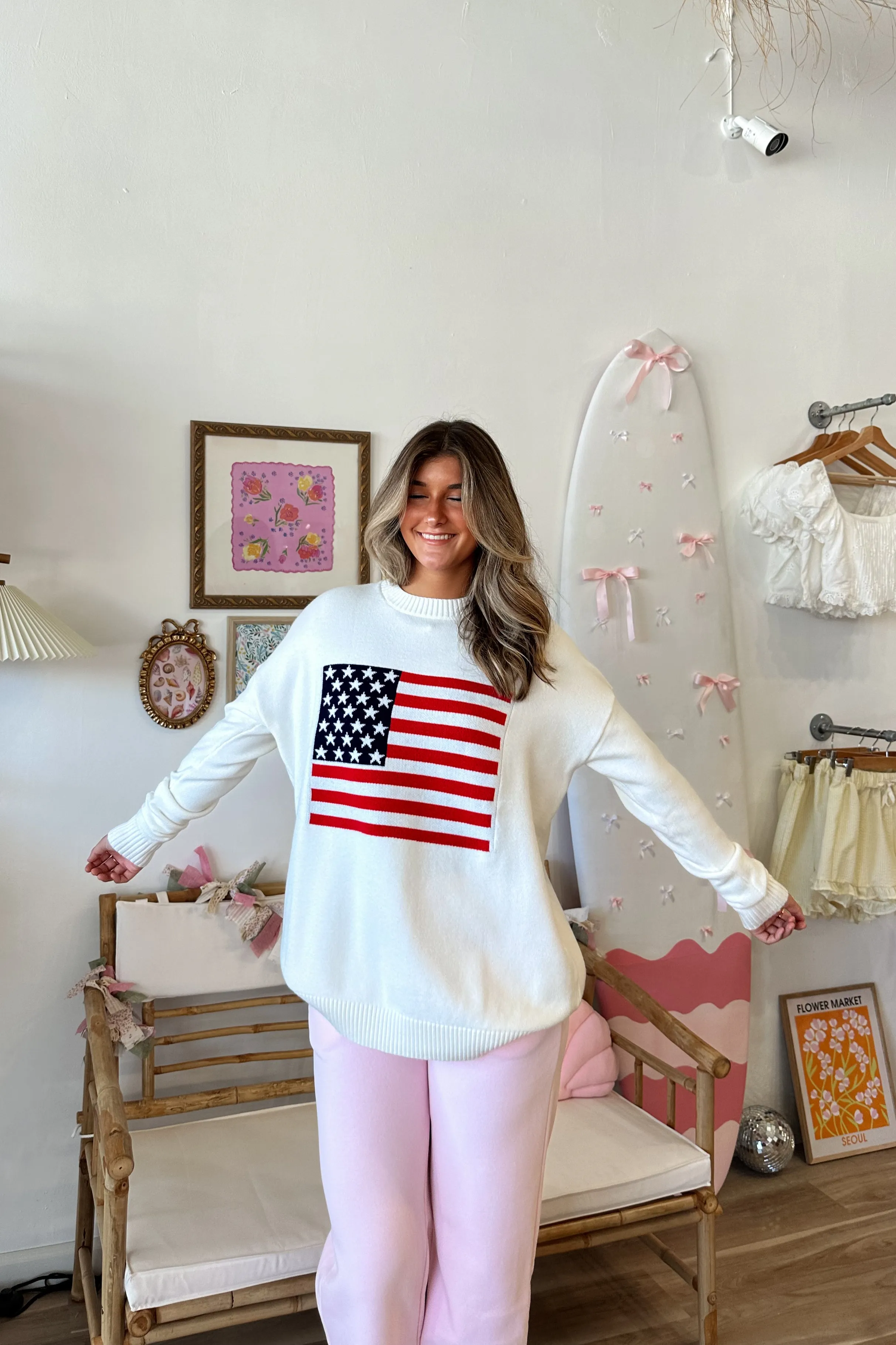 American Flag Sweater | Restocked