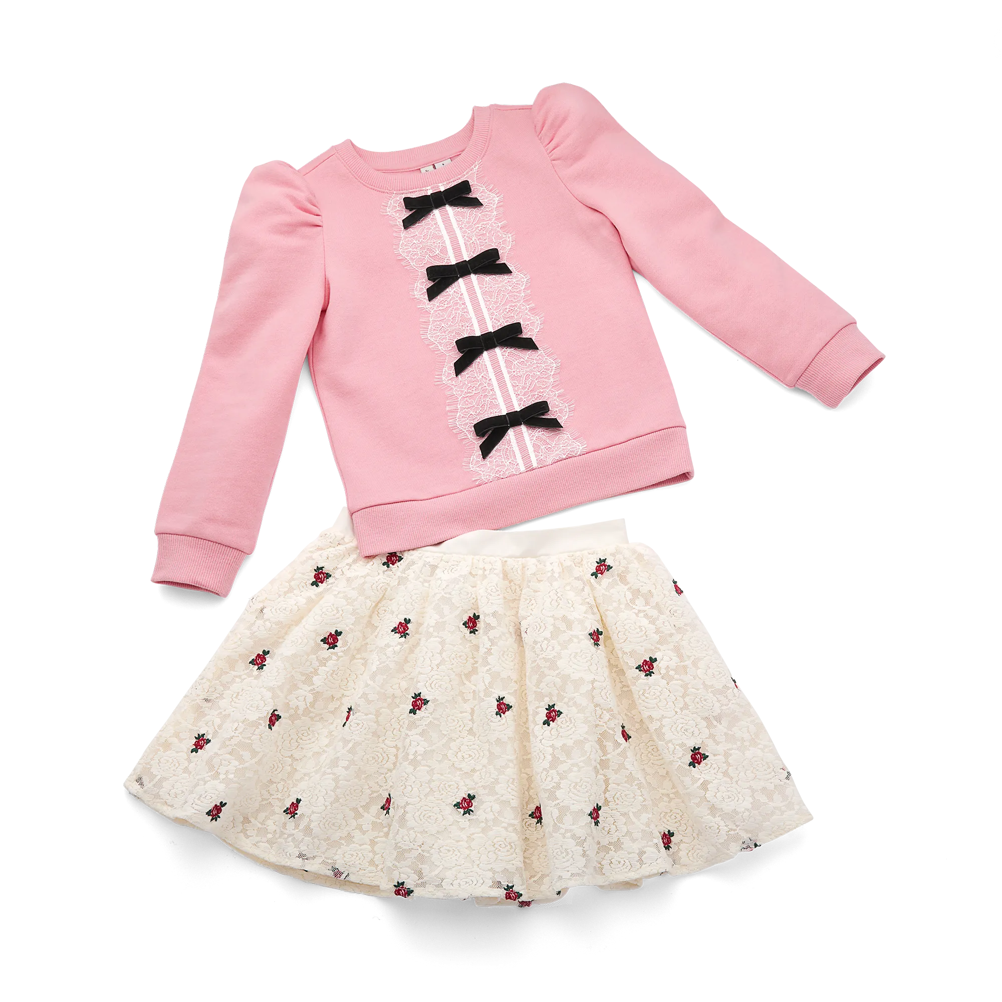 American Girl® x Janie and Jack Holiday Rose Skirt & Top Outfit for Girls