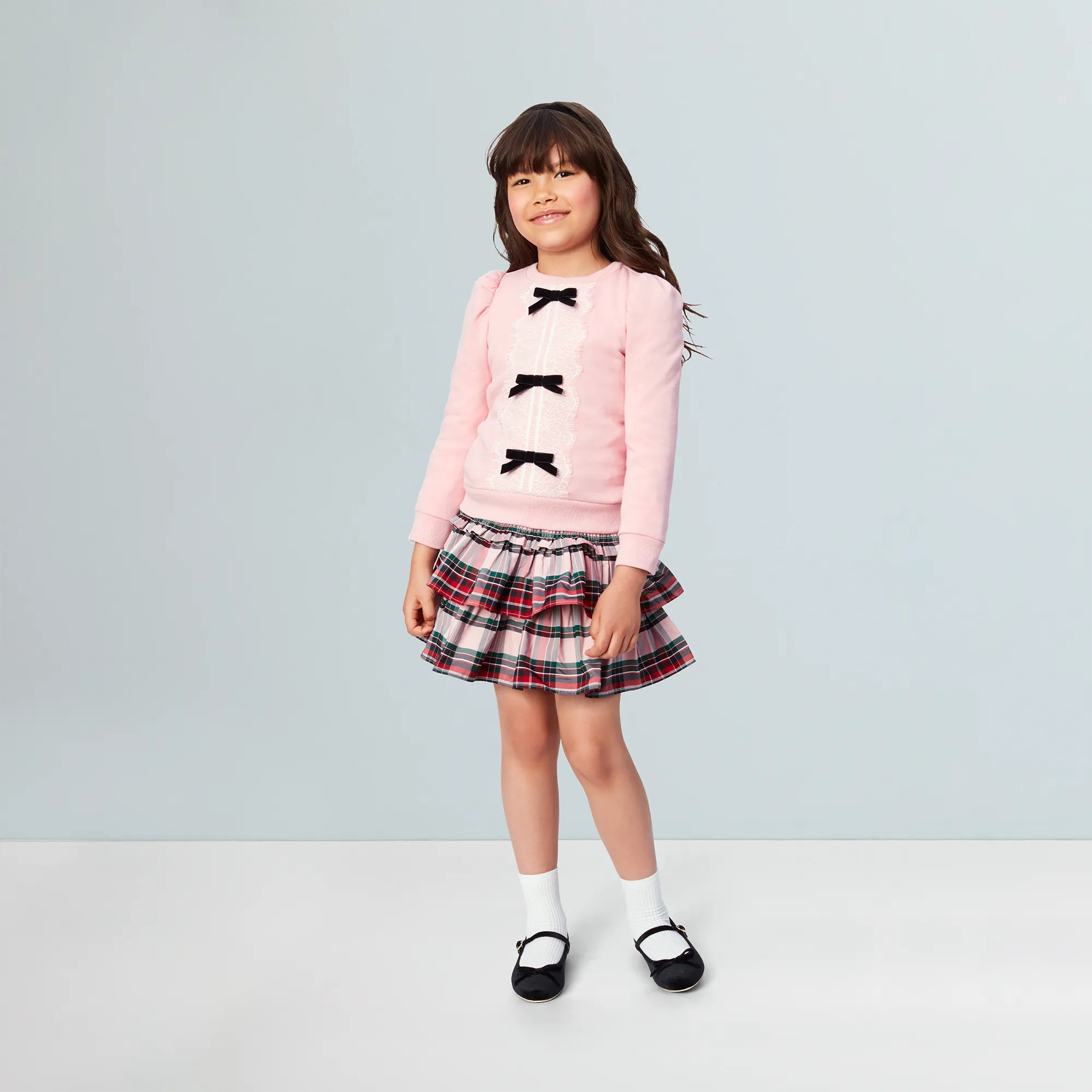 American Girl® x Janie and Jack Wrapped in Bows Top & Skirt Outfit for Girls