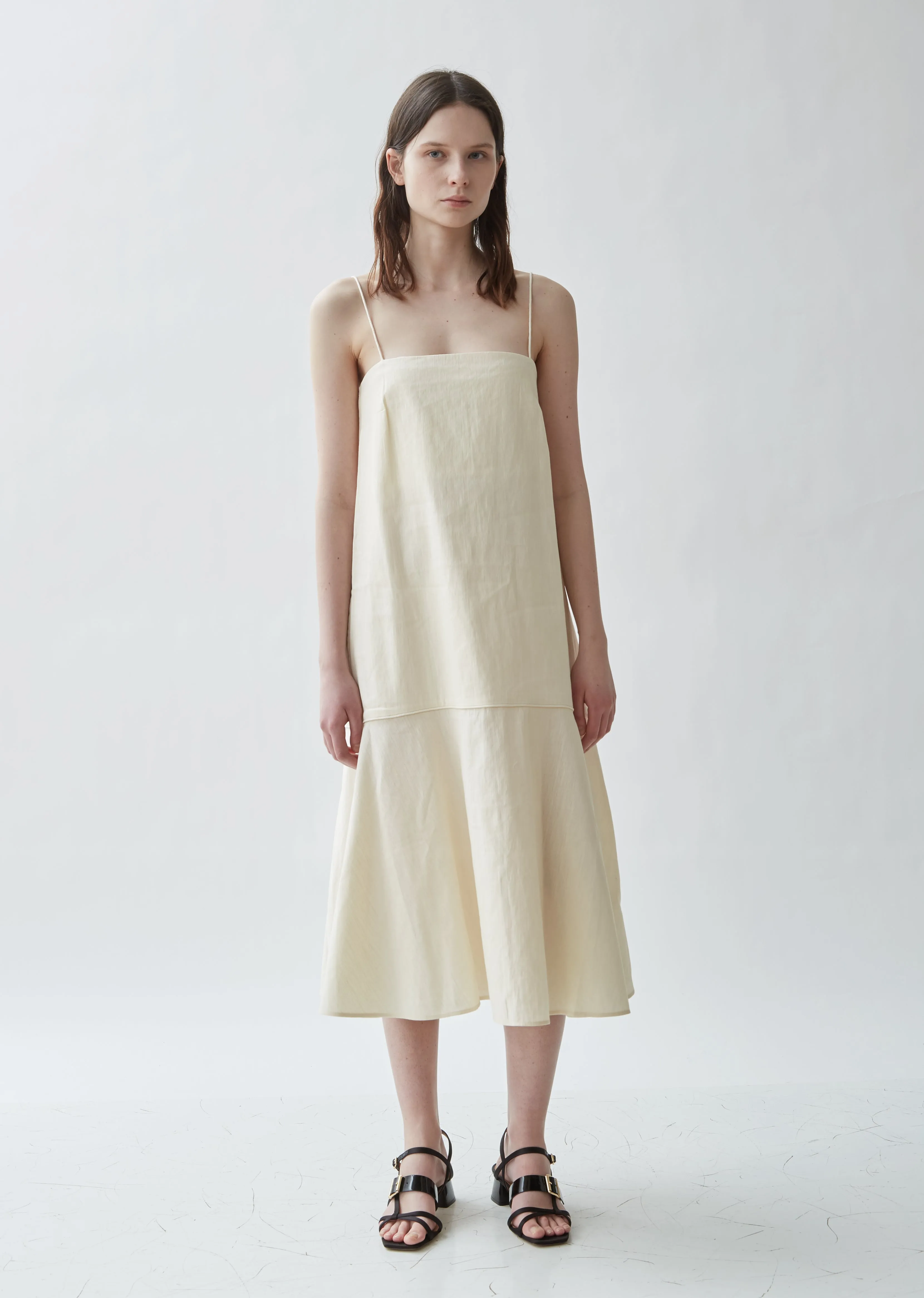 Andorra Sleeveless Cotton Linen Dress