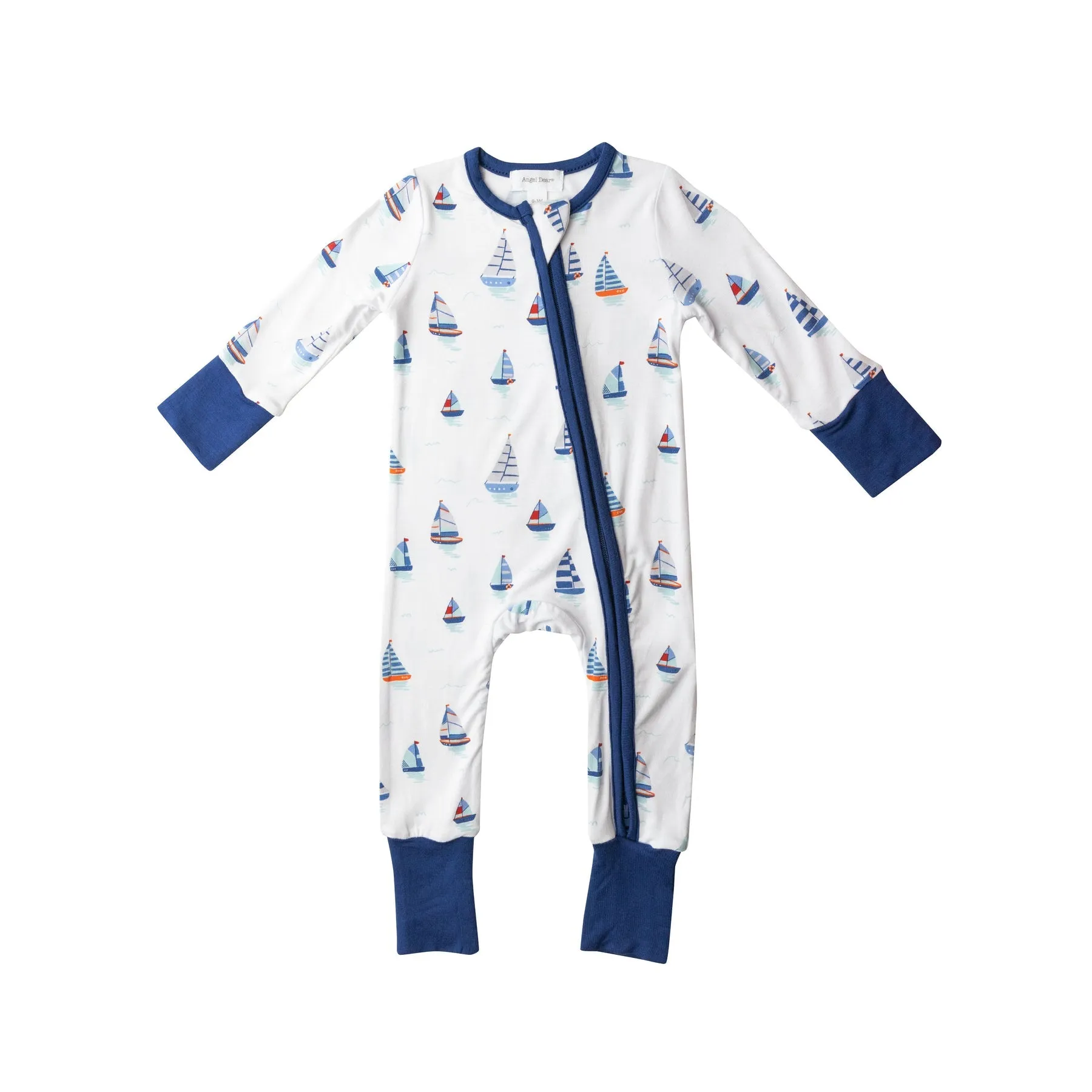 Angel Dear - 2 Way Zipper Romper, Nautical Boats