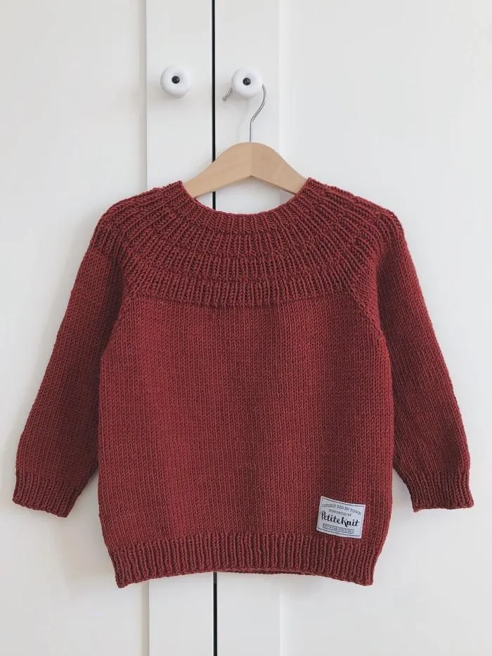 Anker's sweater for baby and kids by PetiteKnit, No 1 kit