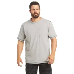 ARIAT - Men's Rebar Workman Logo T-shirt, Grey