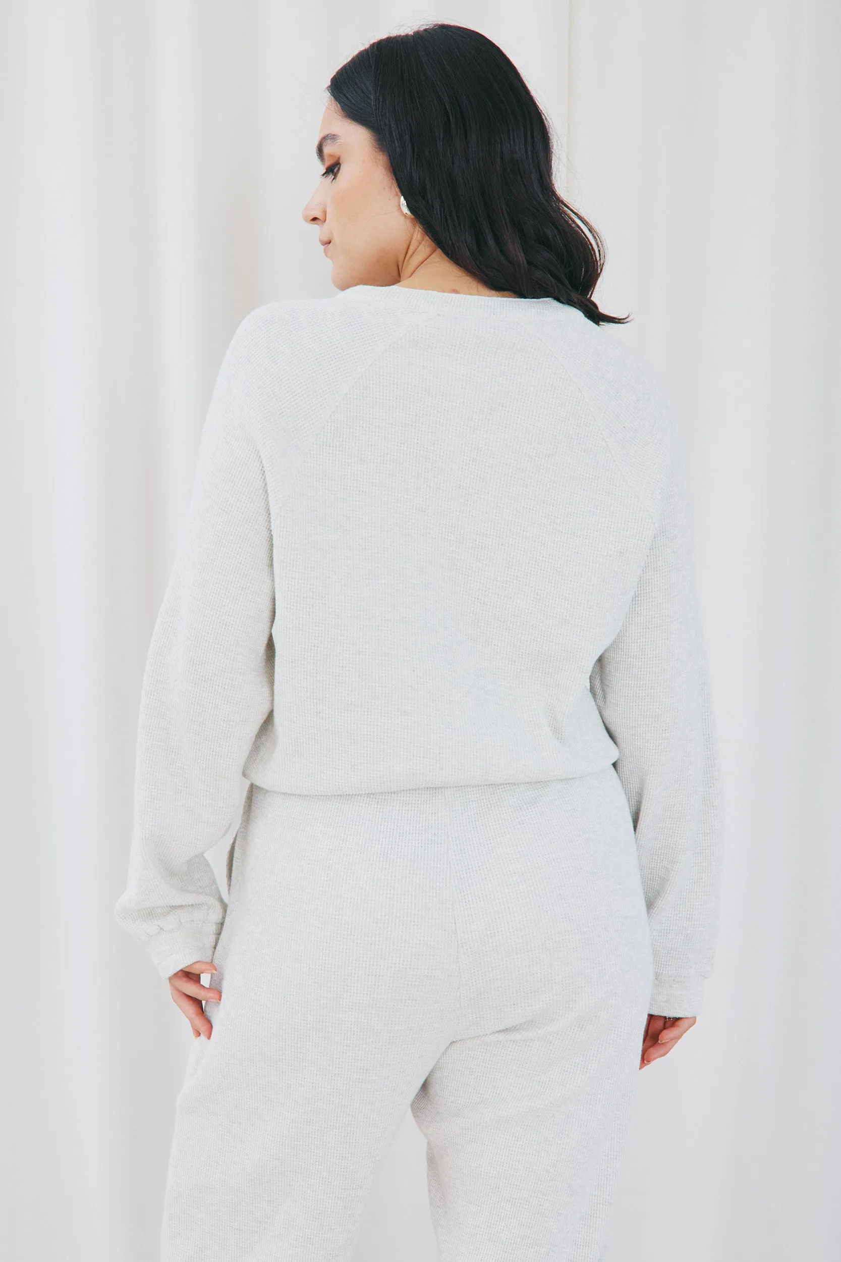 Athena Sweater - Oatmeal Waffle