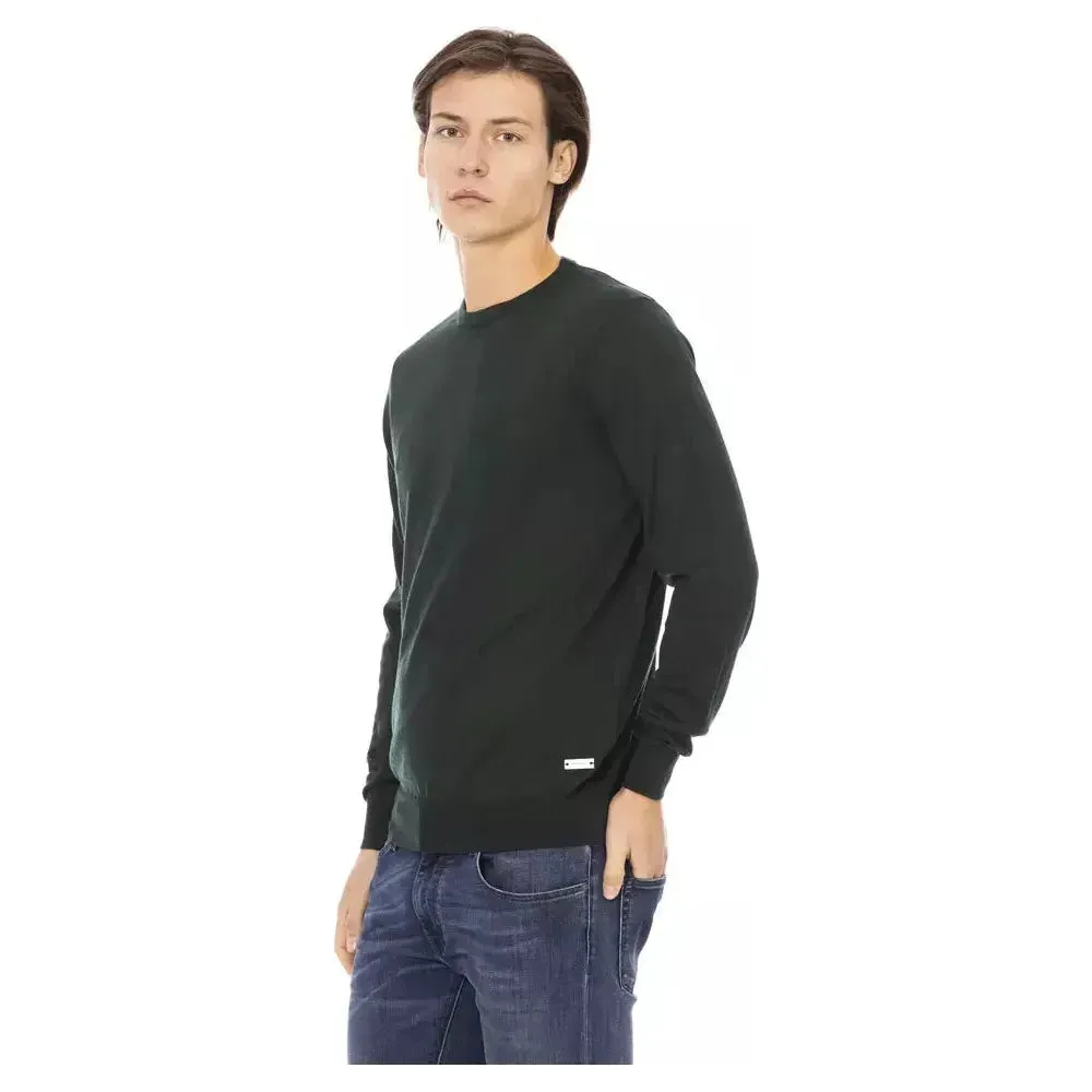 Baldinini Trend Green Fabric Men Sweater