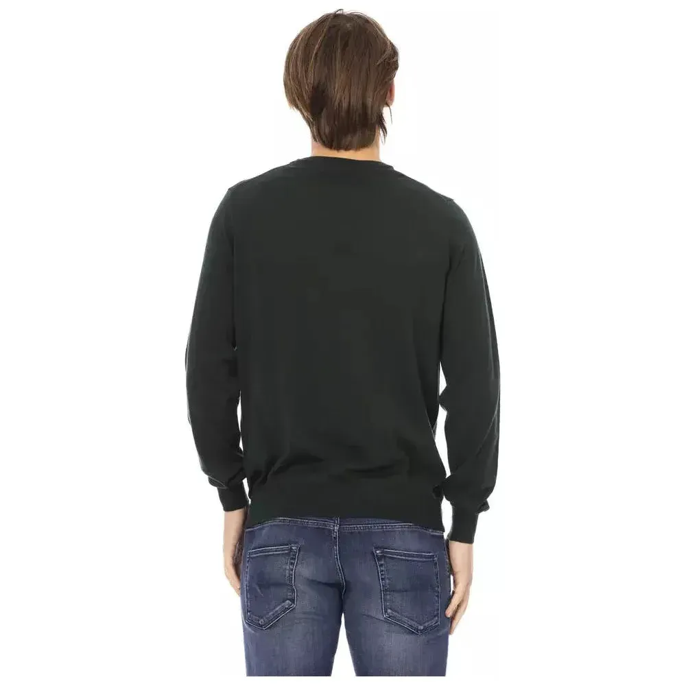 Baldinini Trend Green Fabric Men Sweater