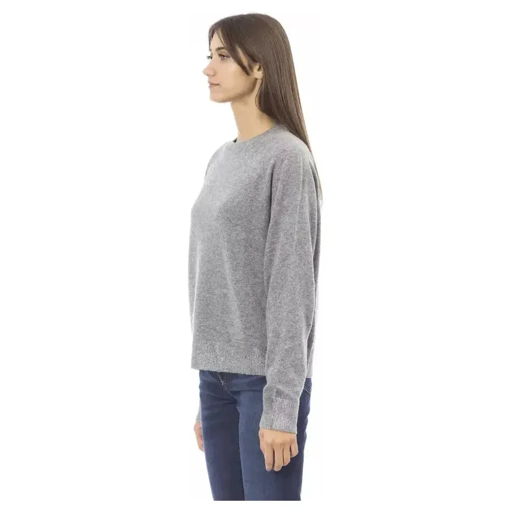 Baldinini Trend "Gray Wool Women's Sweater"