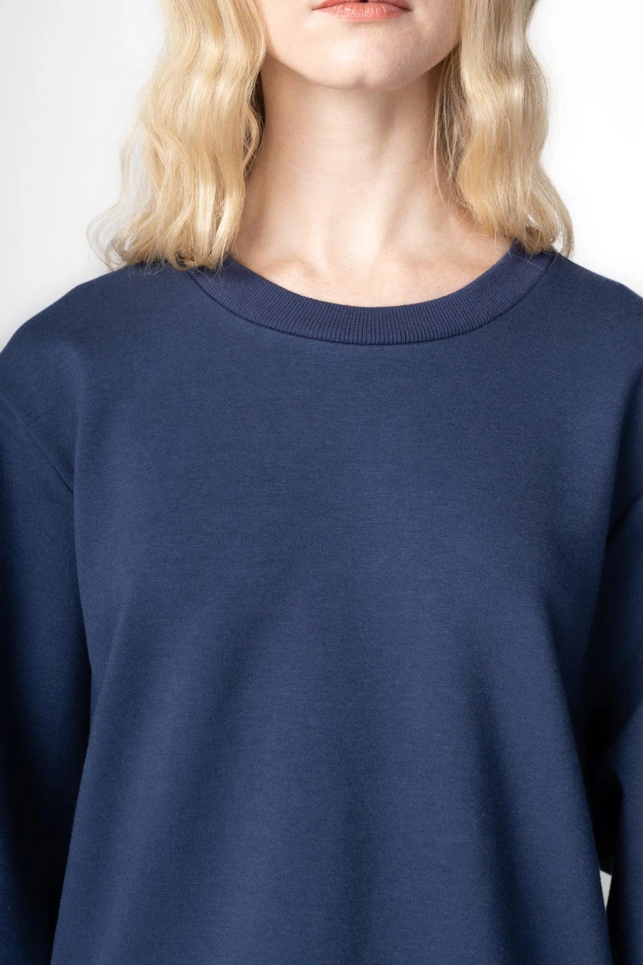 Bamboo Bonded Jersey Crew Neck Sweatshirt