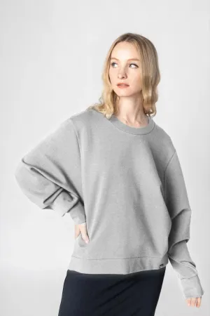 Bamboo Bonded Jersey Crew Neck Sweatshirt