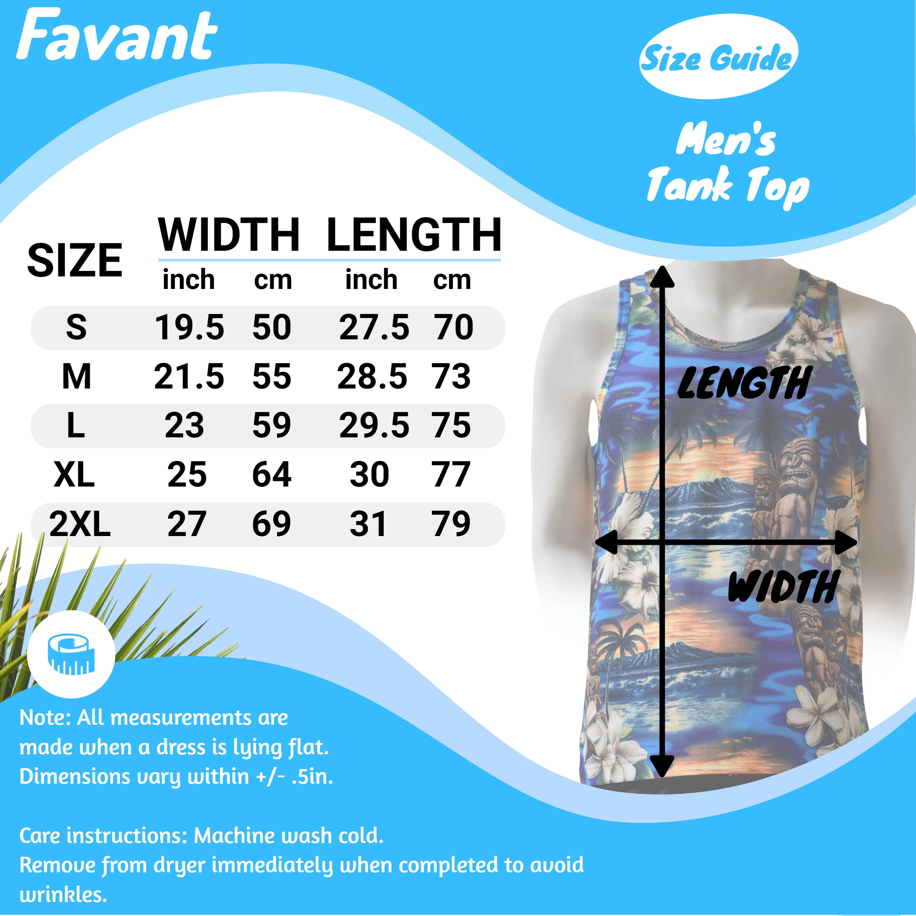 Bamboo Men's Printed Tank Top - Hawaiian All Over Pattern Lightweight Fast-Drying Casual Men Unisex Texture Tank Top