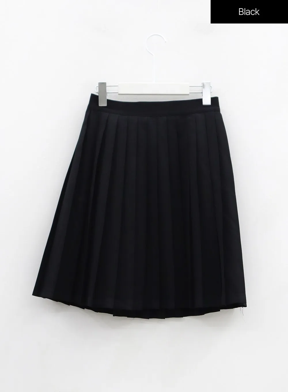 Basic Pleated Midi Skirt OS02