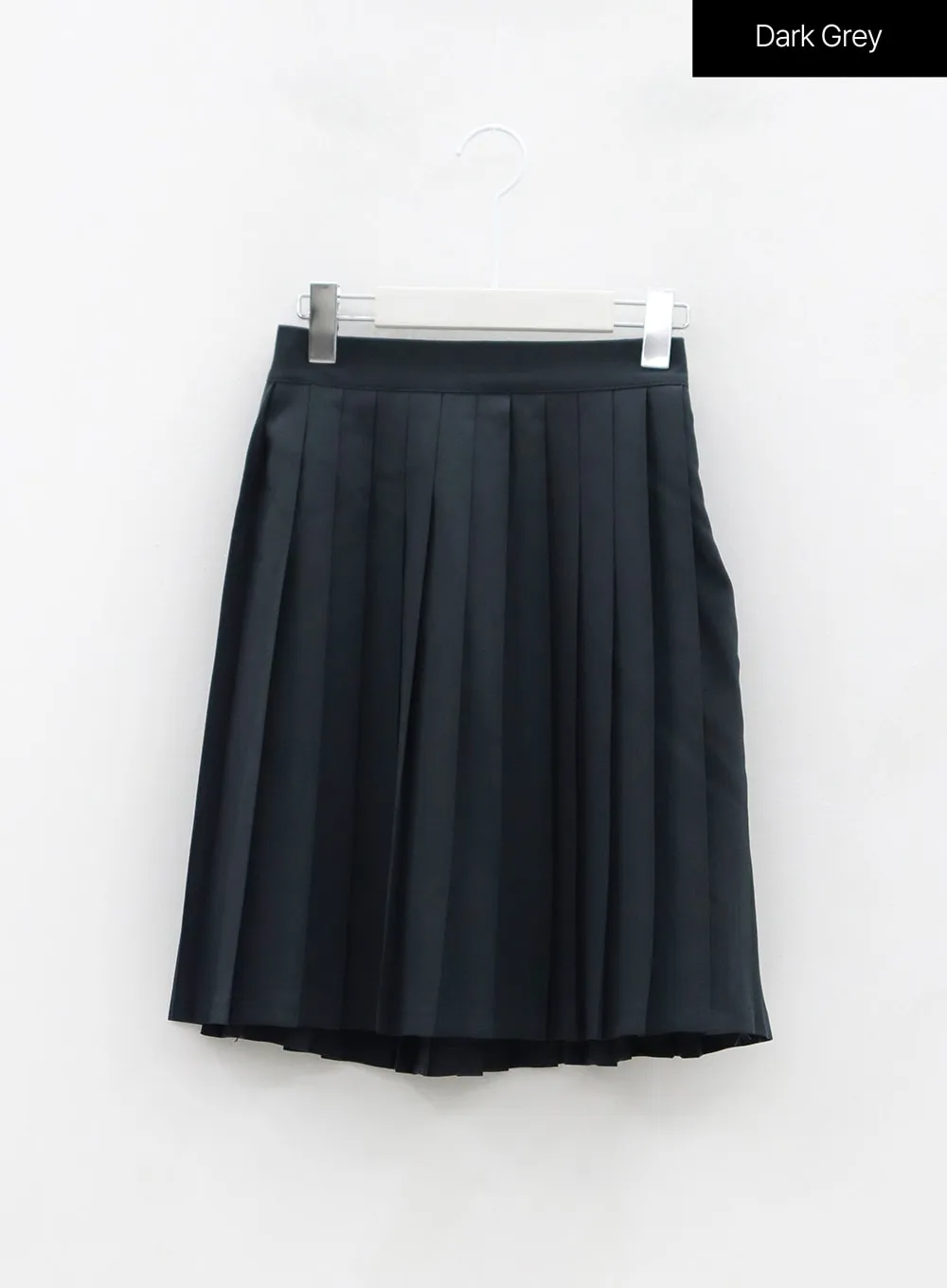 Basic Pleated Midi Skirt OS02