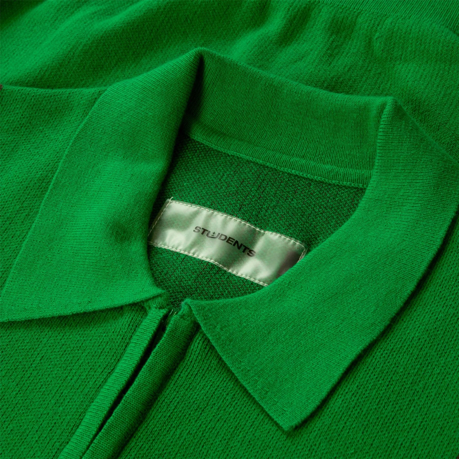 Basil Knit Sweater Polo Green - 2025