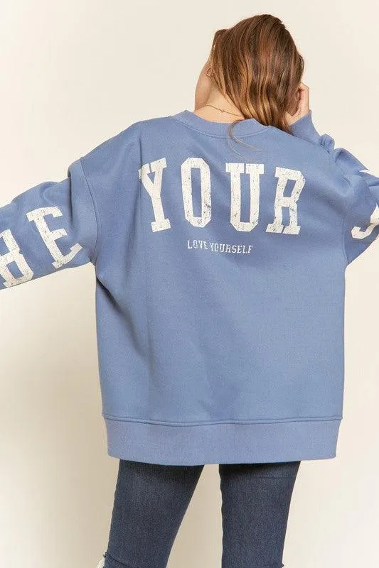 Be Yourself Plus Size Sweatshirt