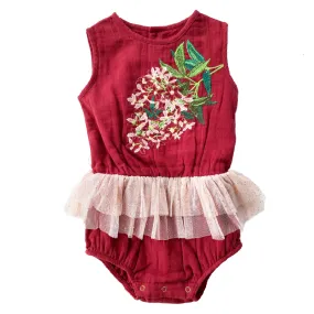 Bella & Lace Snowflake Romper - Clause