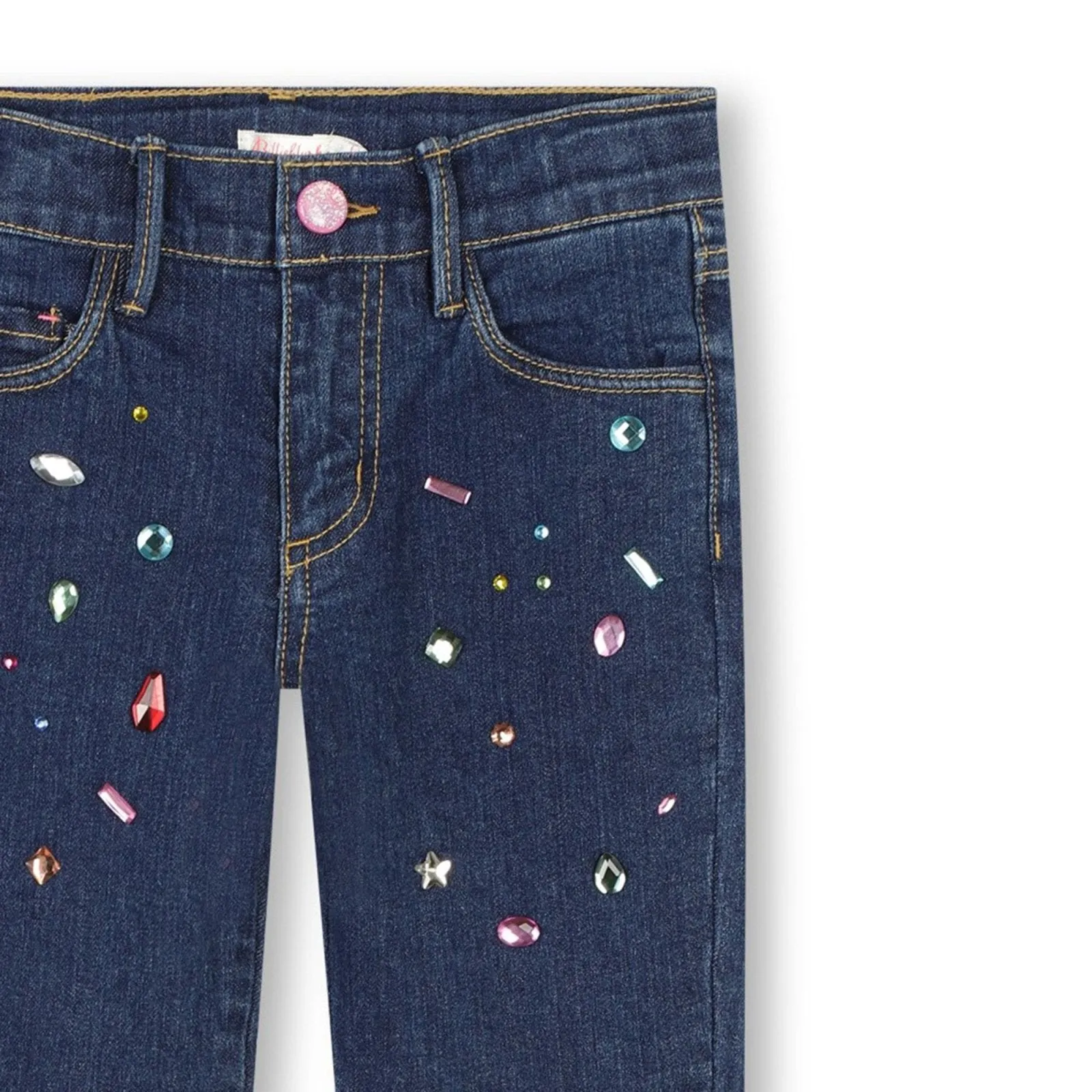 Billieblush Bedazzled Blue Denim Pants