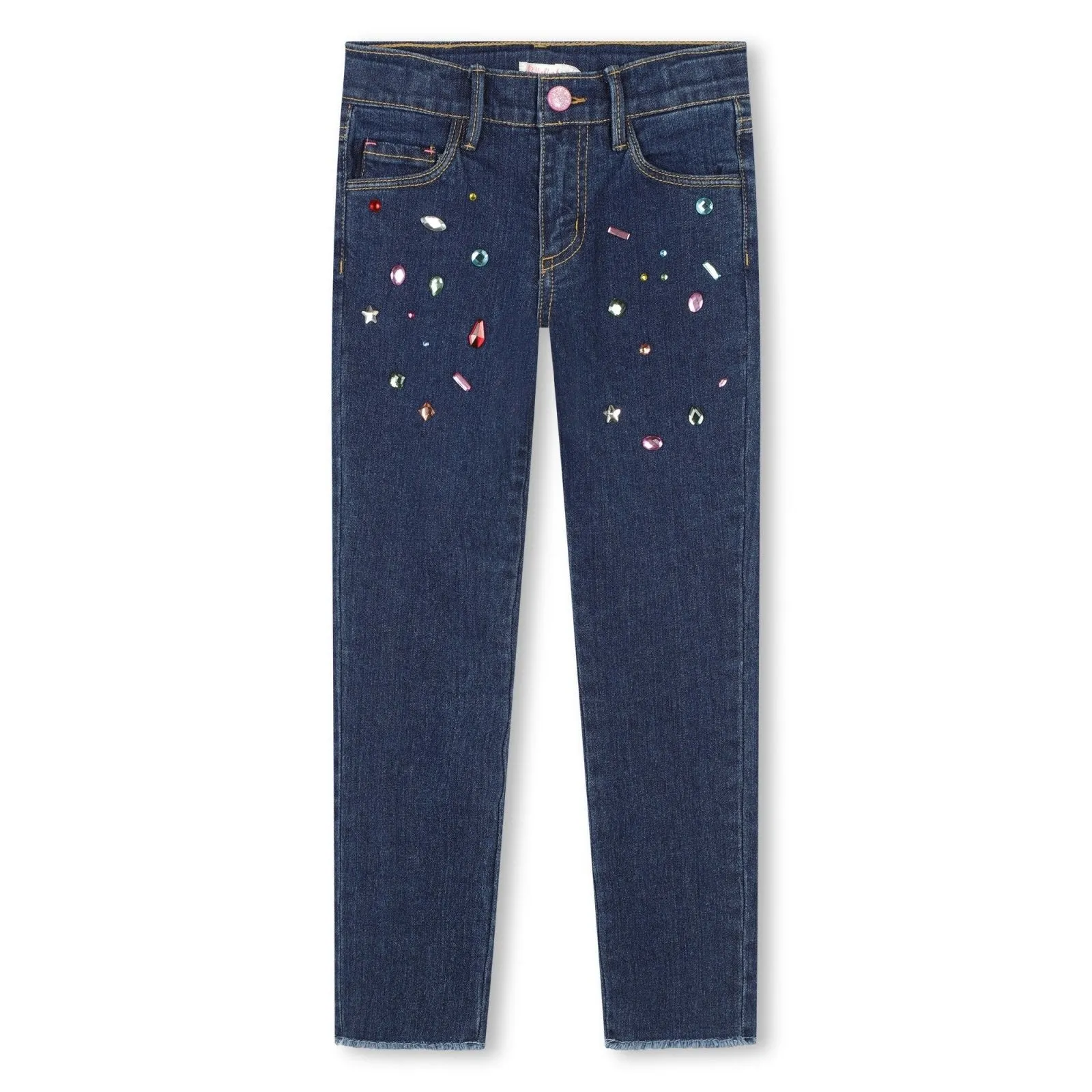 Billieblush Bedazzled Blue Denim Pants