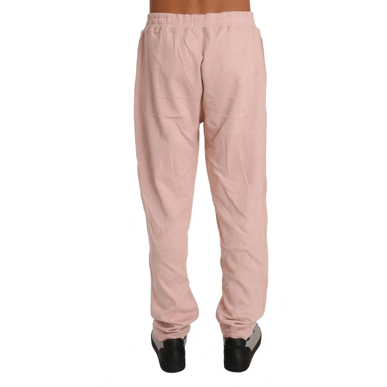 Billionaire Italian Couture Elegant Pink Cotton Sweatsuit Luxury Comfort