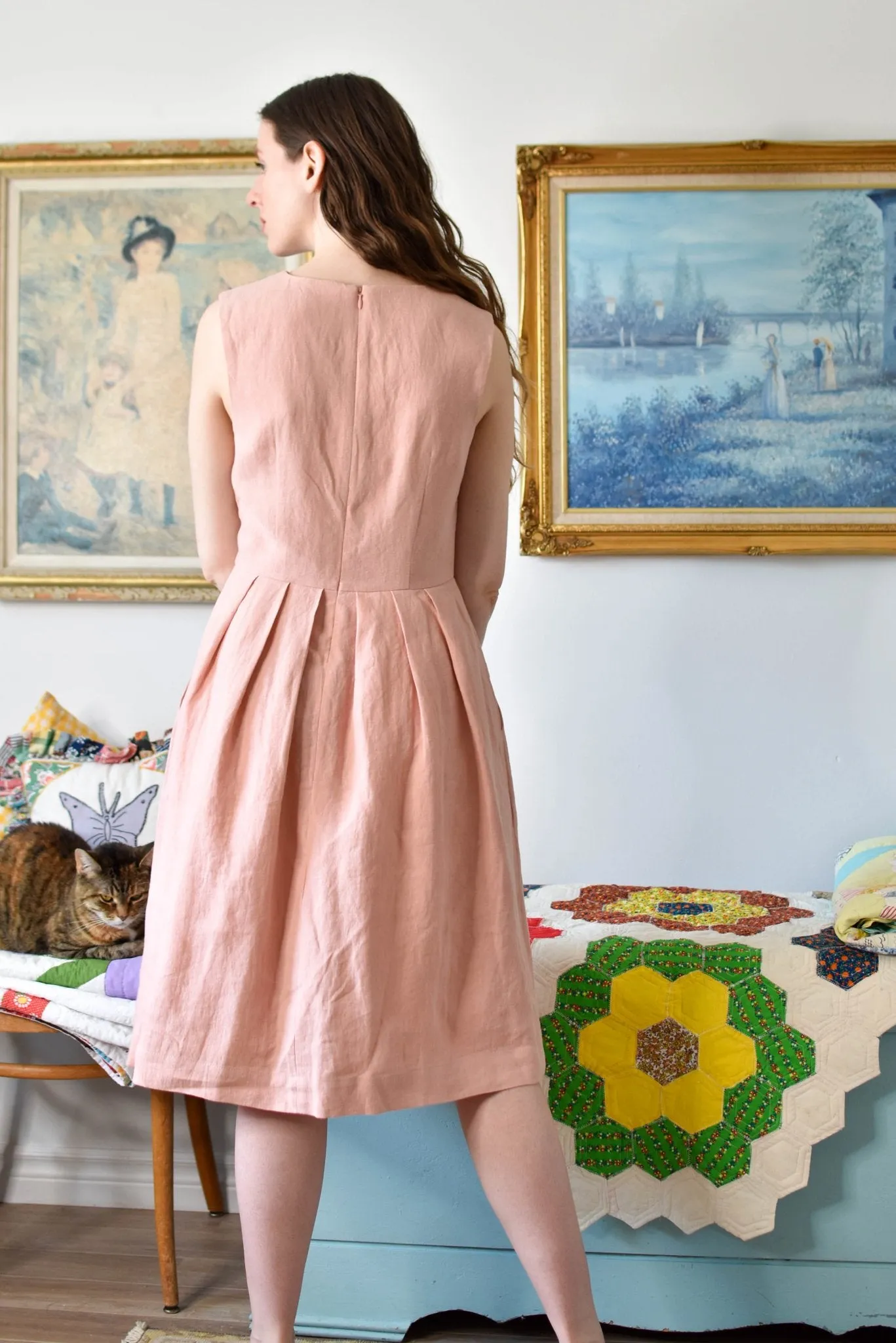 Birds of North America Tammie Norrie Dress - Peach (Online Exclusive)