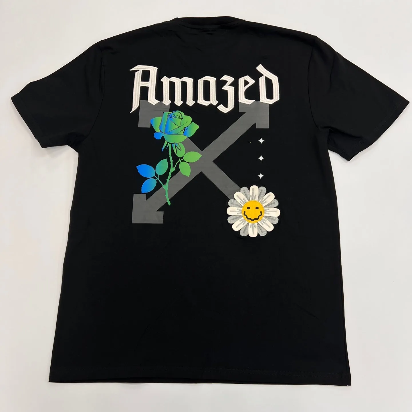 BKYS Amaged Floral Graphic T-Shirt