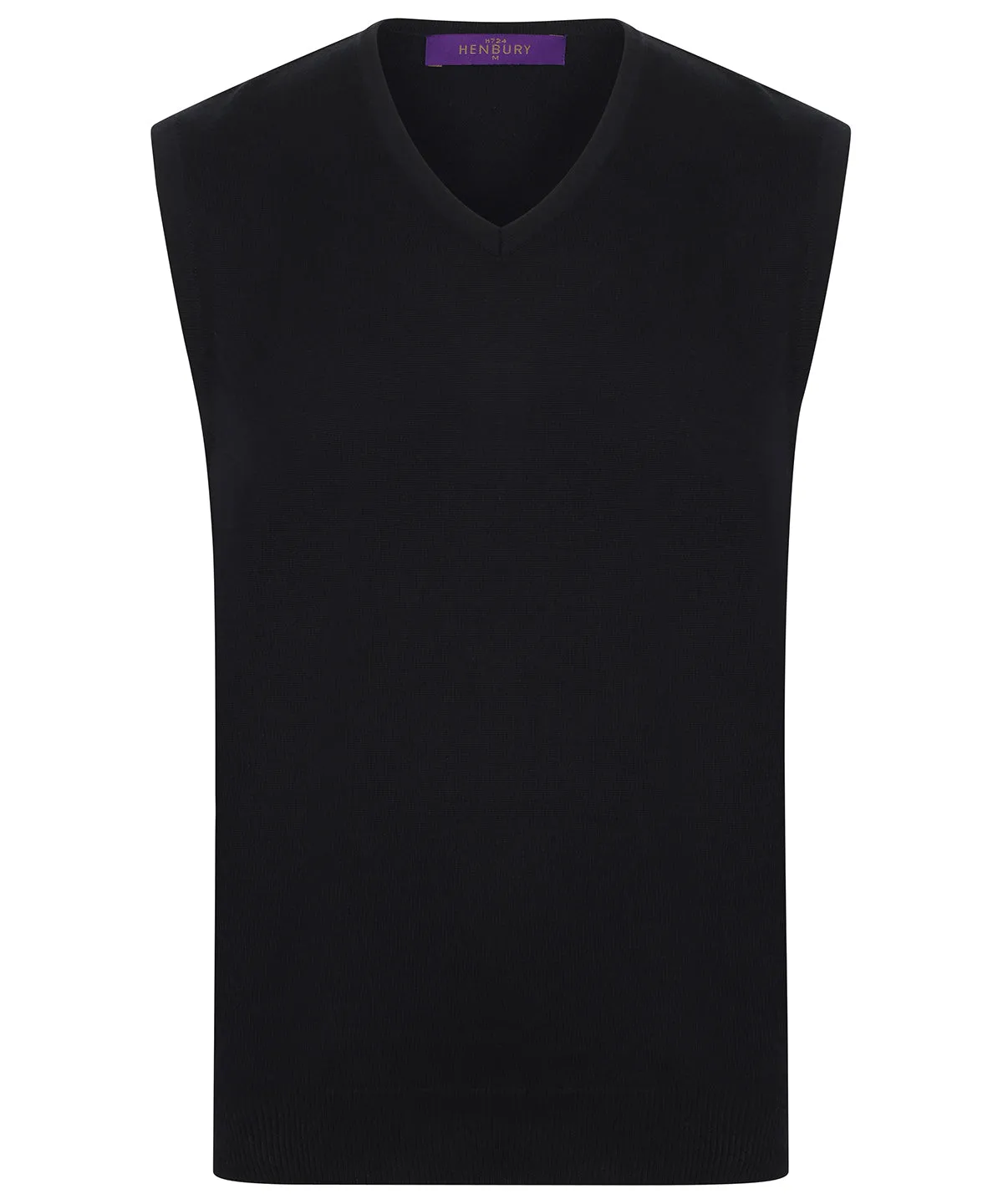 Black - Sleeveless v-neck jumper