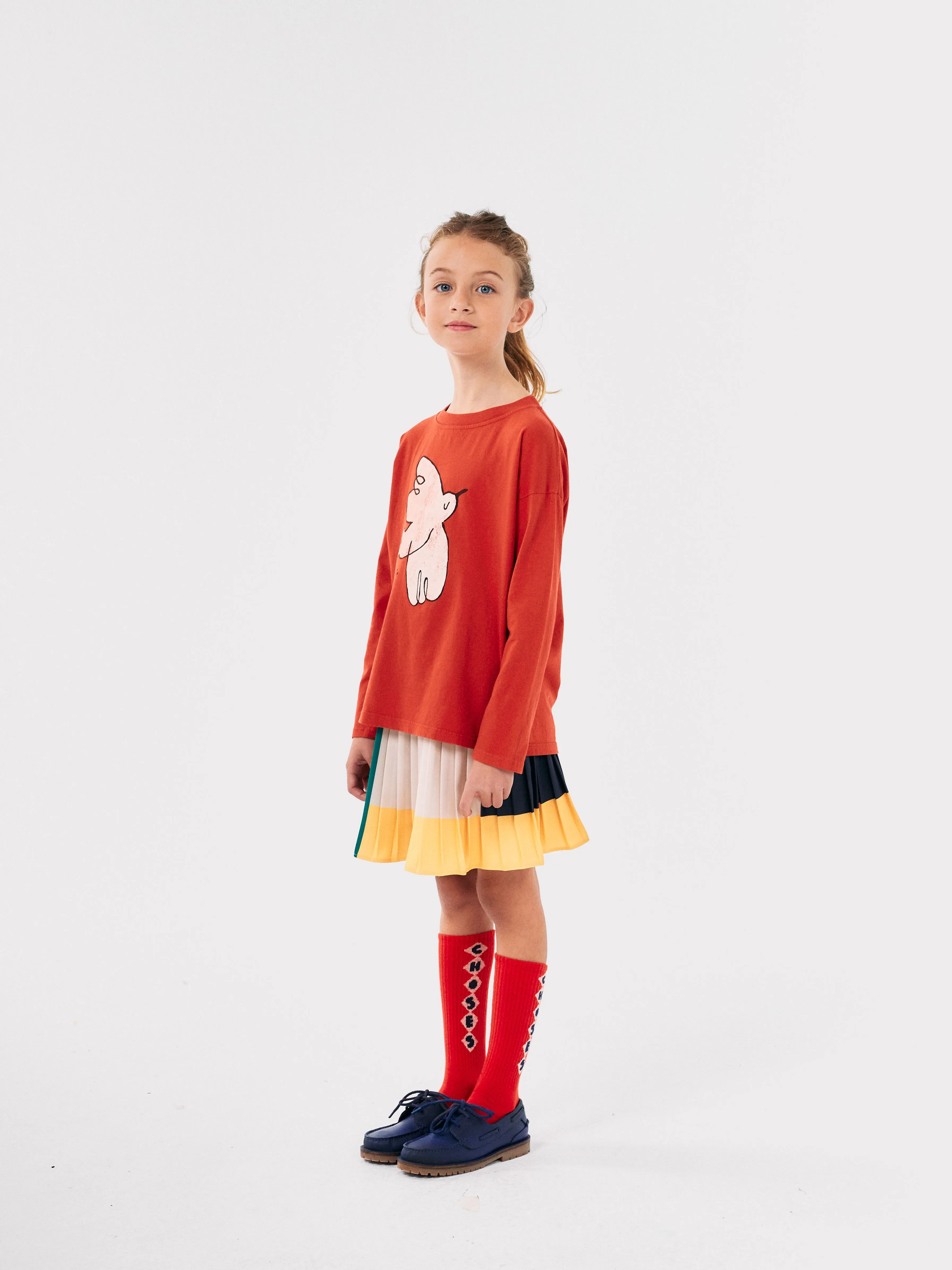 Bobo Choses Colour Block Pleated Woven Skirt