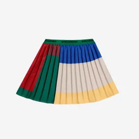 Bobo Choses Colour Block Pleated Woven Skirt