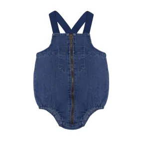 Bopop Blue Denim Girl Romper