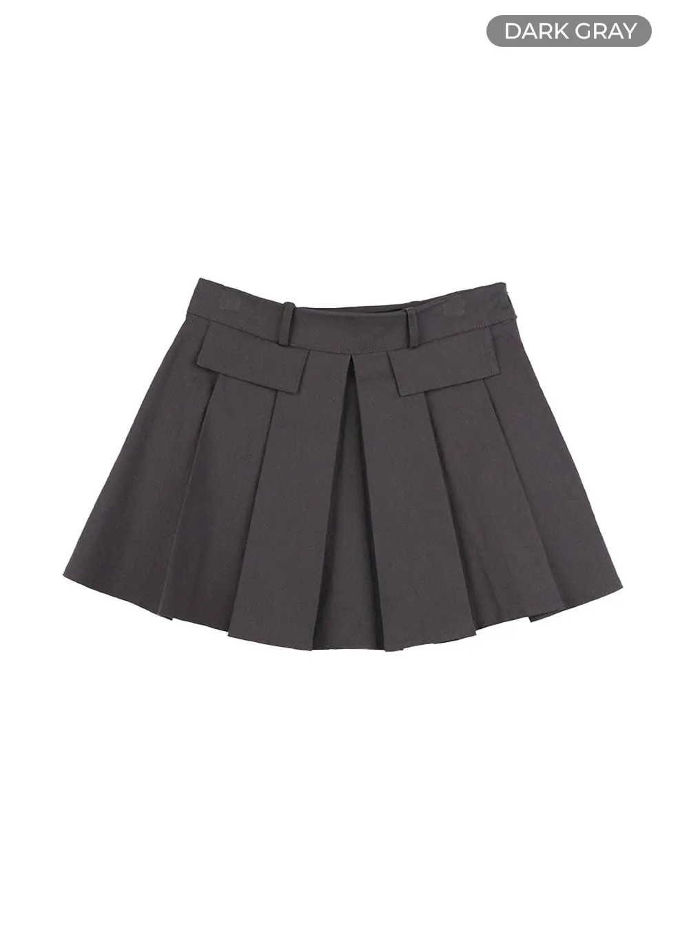 Box Pleated Mini Skirt CG427