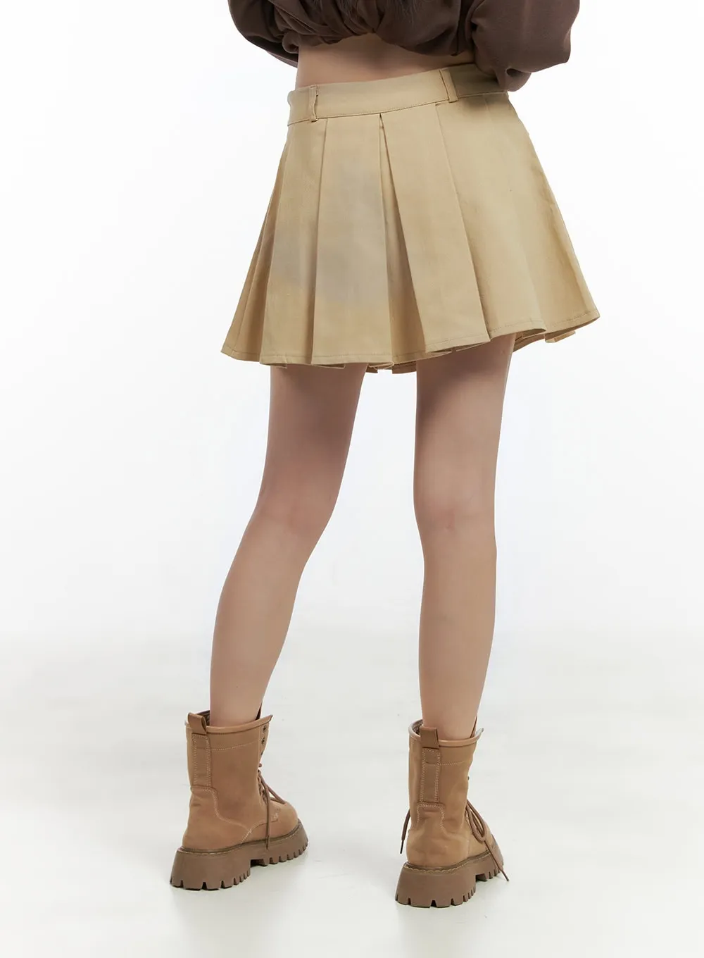 Box Pleated Mini Skirt CG427