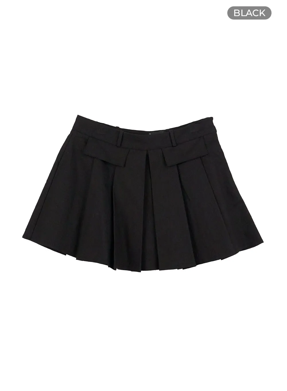 Box Pleated Mini Skirt CG427