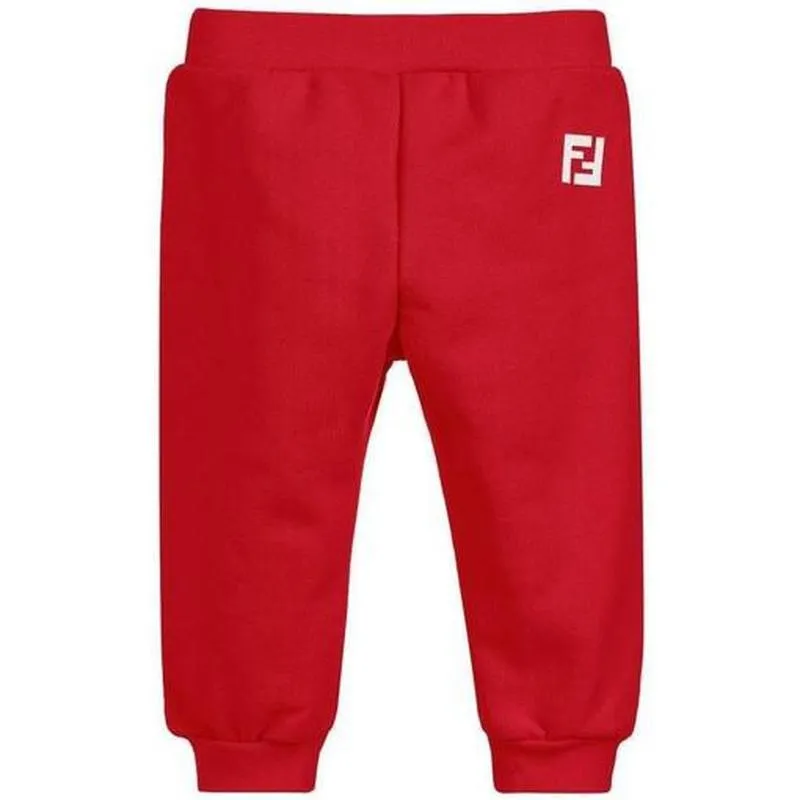 Boys Red Logo Tracksuit