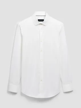 Bugatchi Ooohcotton Solid Sport Shirt - White