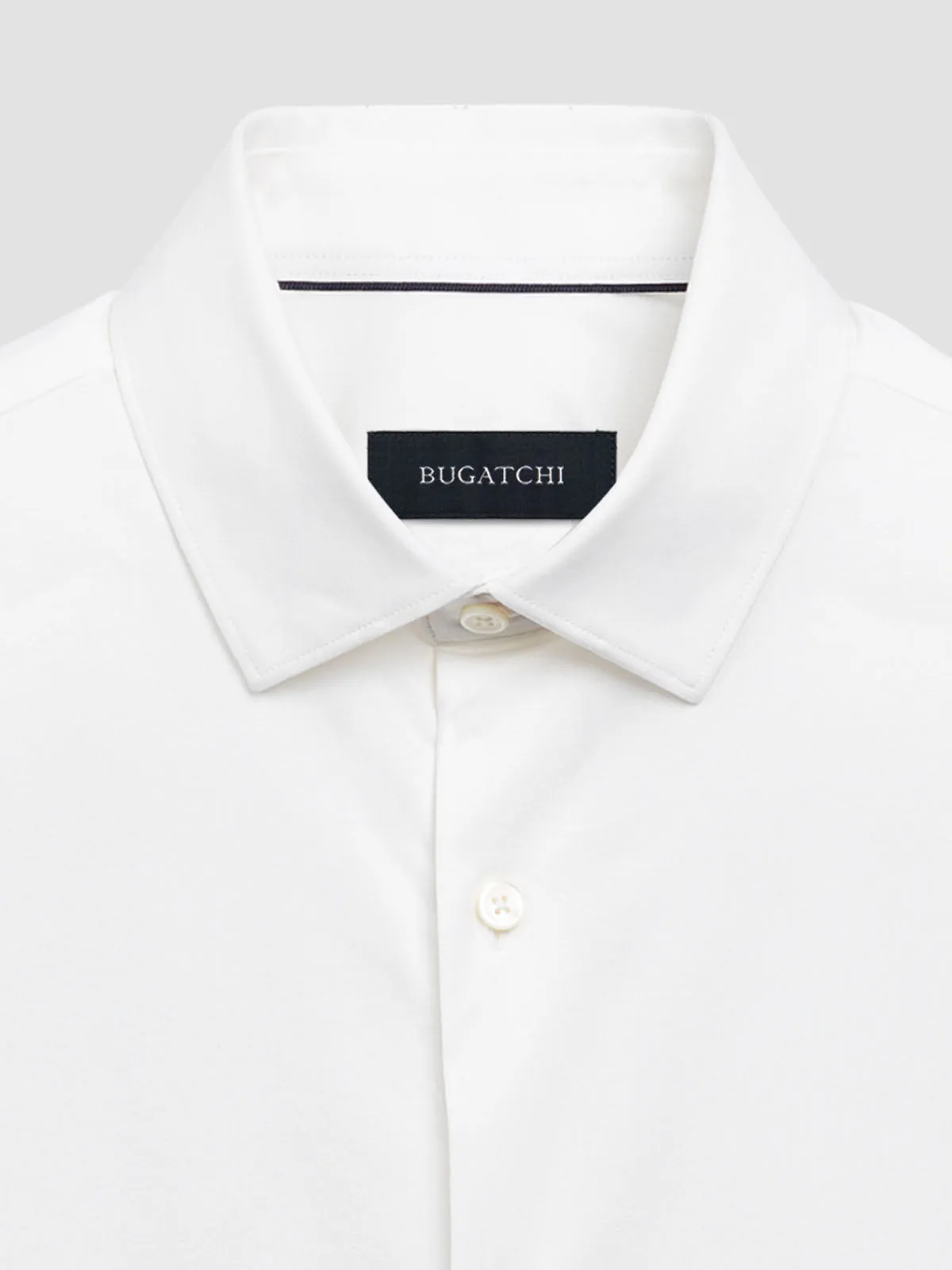 Bugatchi Ooohcotton Solid Sport Shirt - White