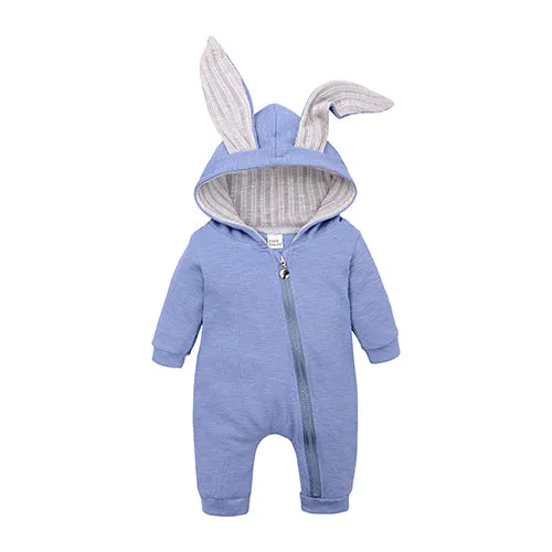 Bunny Romper - Light Blue