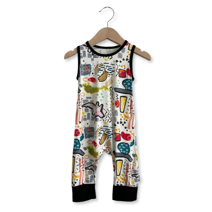 Caden & Crew "Crazy Days" Art for Autism Sleeveless Romper