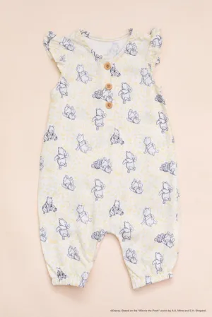 Caitlyn Romper - Yellow Hunny Pooh