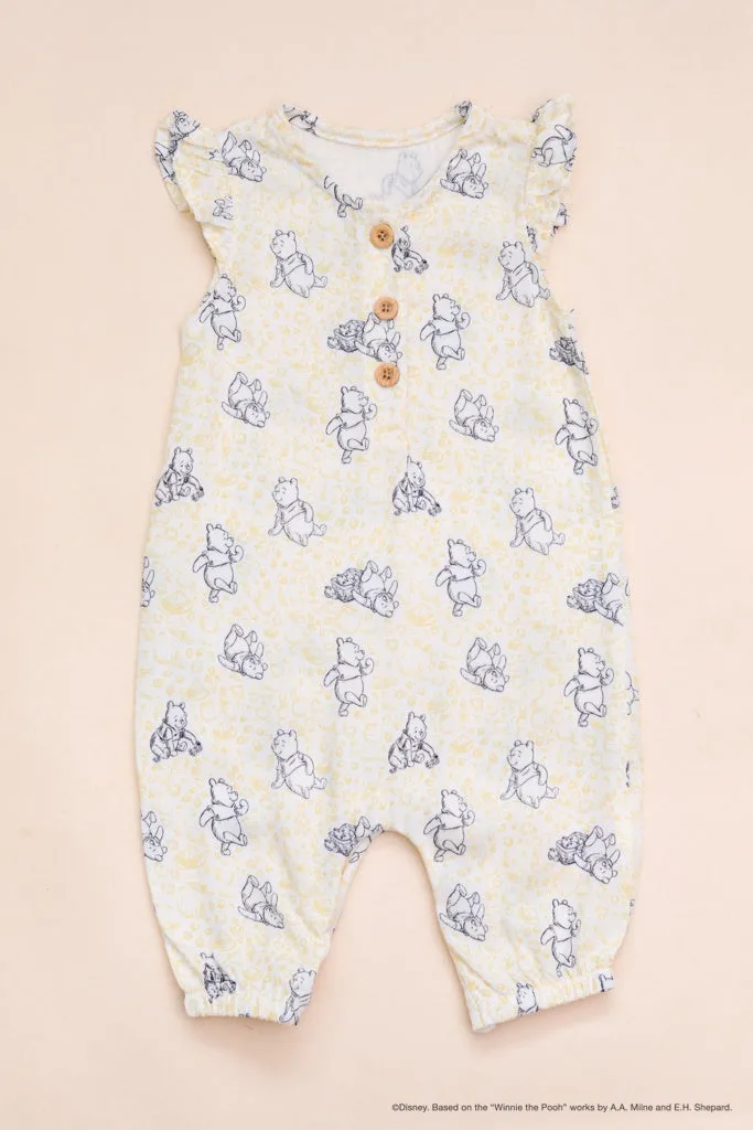 Caitlyn Romper - Yellow Hunny Pooh