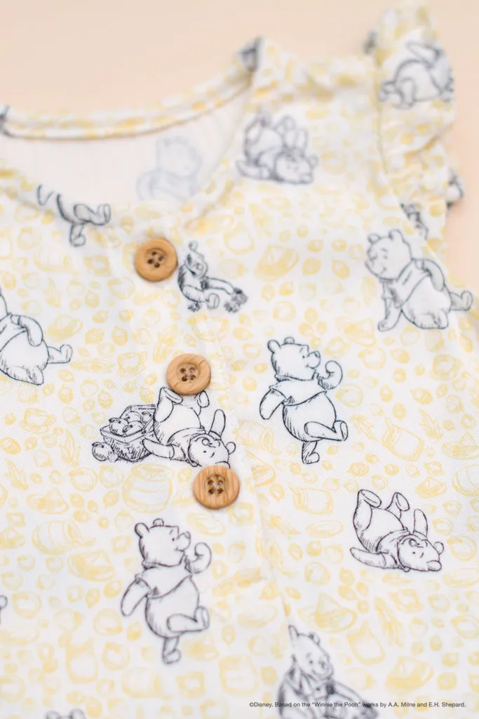 Caitlyn Romper - Yellow Hunny Pooh