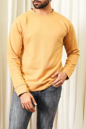 Camel Knitted Sweat Shirt